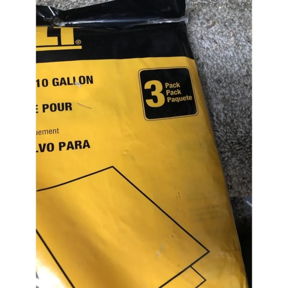 Dewalt 6-10 Vacuum Bags‎ (3) Shop Vacuum